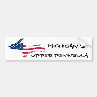 Michigan Upper Peninsula Flag Bumpersticker