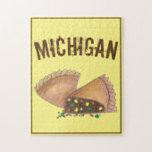 Michigan Upper Peninsula Pasties Pasty Meat Pie Legpuzzel (Verticaal)