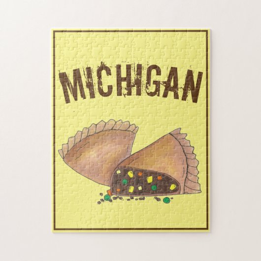 Michigan Upper Peninsula Pasties Pasty Meat Pie Legpuzzel (Verticaal)