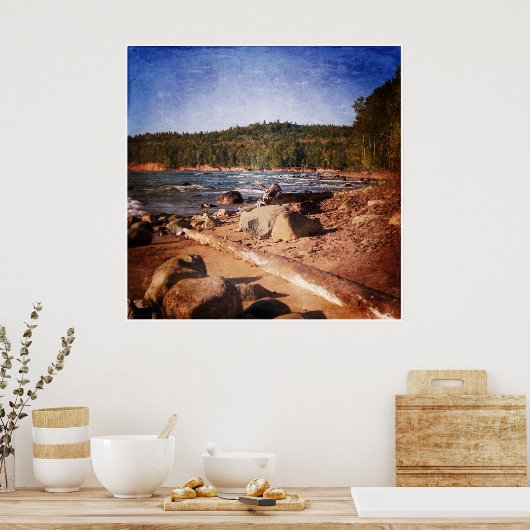 Michigan Upper Peninsula Shoreline Poster (Keuken)