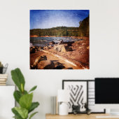 Michigan Upper Peninsula Shoreline Poster (Thuiskantoor)