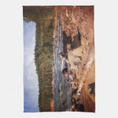 Michigan Upper Peninsula Shoreline Theedoek (Verticaal)