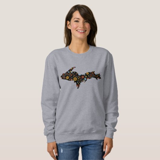 Michigan Upper Peninsula Trendy Sweatshirt (Voorkant volledig)