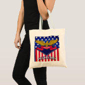 Michigan USA Flag Tote Bag (Voorkant (product))