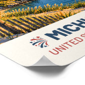 Michigan USA – Oude Reisposter Poster (Hoek)