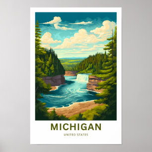 Michigan Verenigde Staten Reisprint Poster