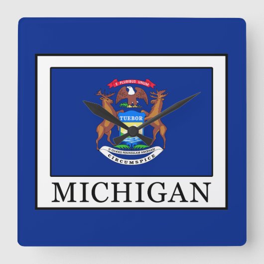 Michigan Vierkante Klok (Voorkant)