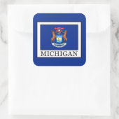Michigan Vierkante Sticker (Tas)