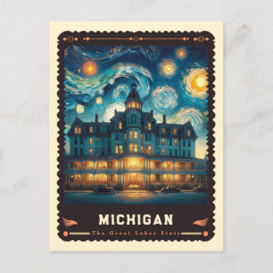 Michigan   Vincent van Gogh geïnspireerd Briefkaart