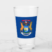 Michigan vlag glas (Voorkant)
