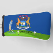 Michigan vlag golfheadcover (Voorkant)