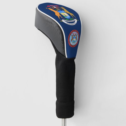 Michigan vlag golfheadcover (Schuin)