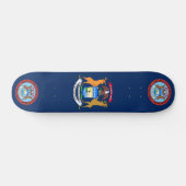 Michigan vlag persoonlijk skateboard (Horizontaal)