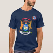 Michigan vlag t-shirt (Voorkant)