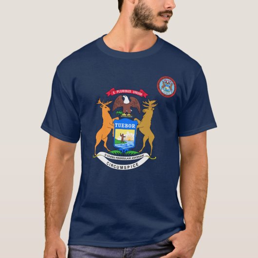 Michigan vlag t-shirt (Voorkant)