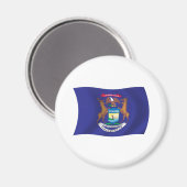 Michigan Vlagmagneet Magneet (Voorkant / Achterkant)