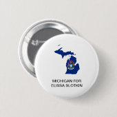 MICHIGAN voor Elissa Slotkin Senaat Button (Voorkant /achterkant)