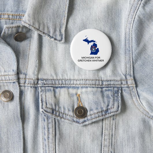 MICHIGAN VOOR GRETCHEN WHITMER GOVERNOR Button (In situ)