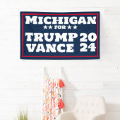 Michigan voor Trump Vance 2024 Banner (Insitu)