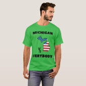 michigan vs iedereen t-shirt (Voorkant volledig)