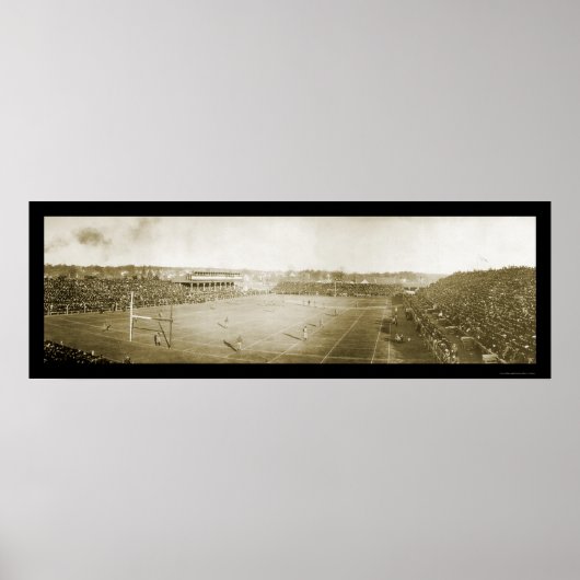 Michigan vs Wisconsin Football Foto 1905 Poster (Voorkant)