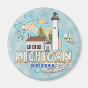 Michigan Vuurtoren magneet