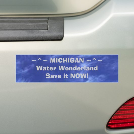~^~ MICHIGAN ~^~Water WonderlandSa... Bumpersticker (Op auto)