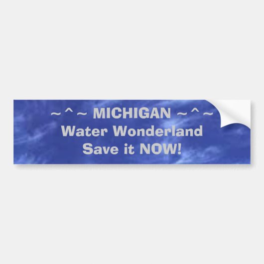 ~^~ MICHIGAN ~^~Water WonderlandSa... Bumpersticker (Voorkant)