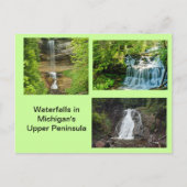 Michigan Waterfall Briefkaart (Voorkant)