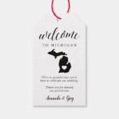 Michigan Wedding Welkom Cadeaulabel (Voorkant)
