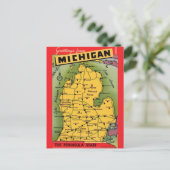 Michigan Welkomstkaart Ansichtkaart Briefkaart (Staand voorkant)