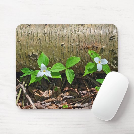 Michigan White Trilliums Muismat (Met muis)