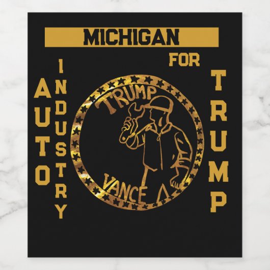 MICHIGAN WIJN ETIKET (Enkel label)