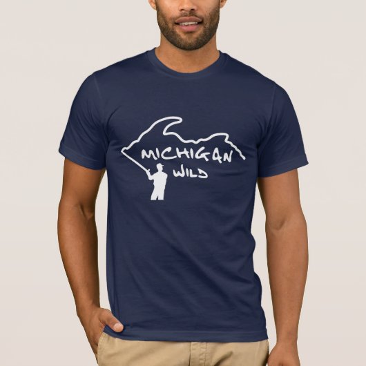 Michigan Wild Logo Bella Canvas T-shirt (Voorkant)