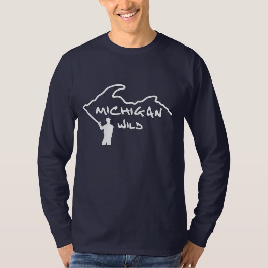 Michigan Wild Logo T-shirt met lange mouwen (Voorkant)