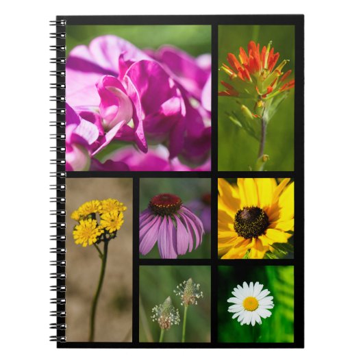 Michigan Wildflower Montage Notitieboek (Voorkant)
