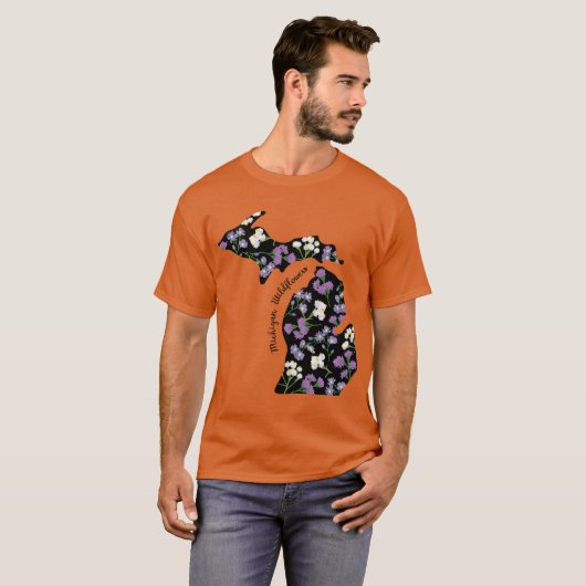 Michigan Wildflowers Oversized T-shirt (Voorkant volledig)