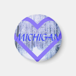 MICHIGAN WINTER PUR<3BLU MAGNEET
