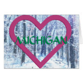 Michigan Winter Trail Card (Voorkant Horizontaal)