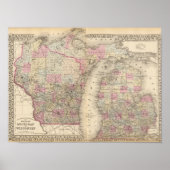 Michigan, Wisconsin Poster (Voorkant)