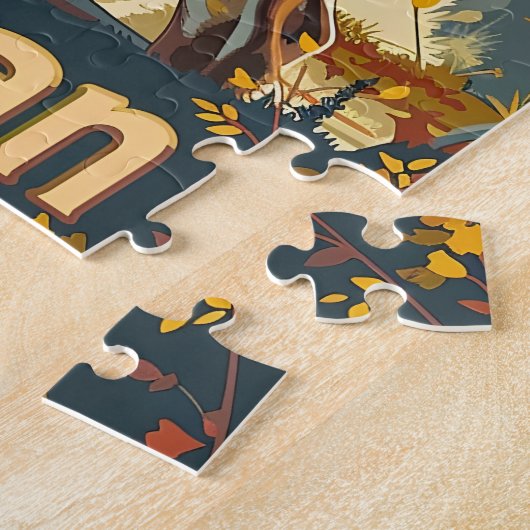 Michigan witstaarthert legpuzzel (Zijkant)