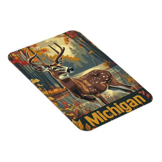 Michigan witstaarthert magneet (Rechterzijde)