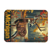 Michigan witstaarthert magneet (Horizontaal)