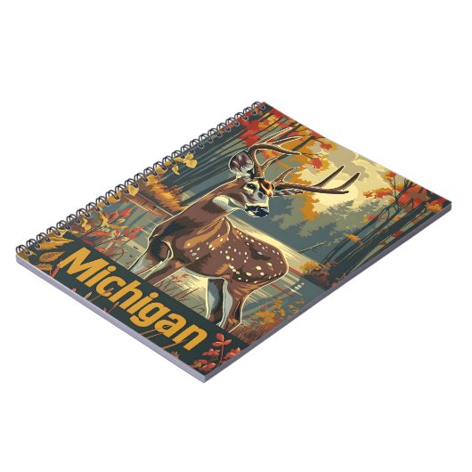 Michigan witstaarthert notitieboek (Linkerzijde)