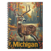 Michigan witstaarthert notitieboek (Voorkant)