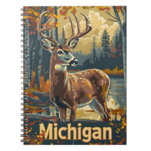 Michigan witstaarthert notitieboek