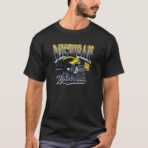 Michigan Wolverines Vintage Voetbal 90's UM Grijs T-shirt