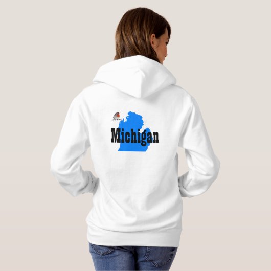 Michigan/Women's Basic Hooded Sweatshirt (Achterkant volledig)