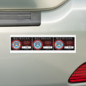 Michigan Zombie Hunting Permit Bumpersticker (Op auto)