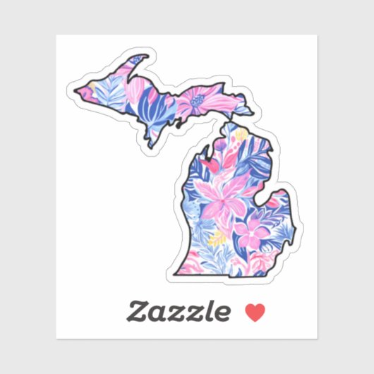 Michigan - Zomerse Sticker - Lilly Inspired (Vel)